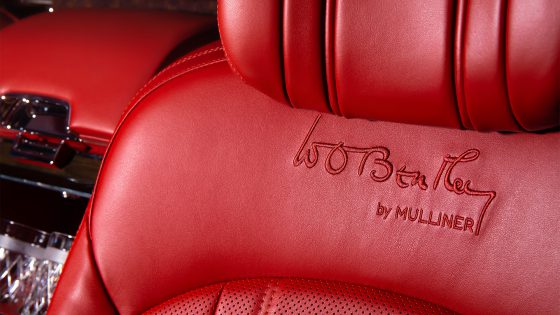 W.O. Bentley signature embroidered seats